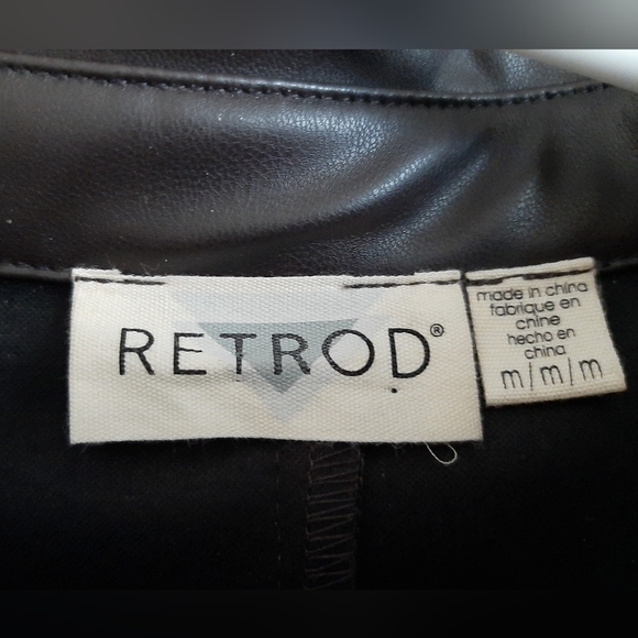 Pleather long sleeve dress fitted - Picture 3 of 3